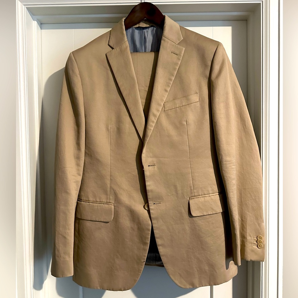 Khaki suit from Banana Republic